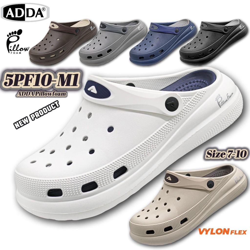 ADDA 5PF10-M1 แท้! รองเท้าหัวโต Pillow Foam นุ่มพิเศษ เบา Vylon Flex กันน้ำ ระบา