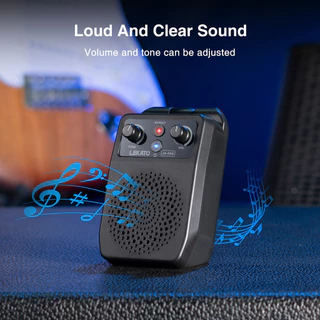 LEKATO JA-05G 4 เอฟเฟกต์บลูทูธมินิกีตาร์เครื่องขยายเสียงชาร์จ 5W กีตาร์ไฟฟ้า Amp