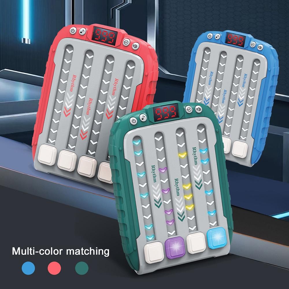 (จัดส่งในพื้นที่) ใหม่ Rhythm Master Puzzle Dance Game Machine Challenge Levels Speed Push ของเล่นเด