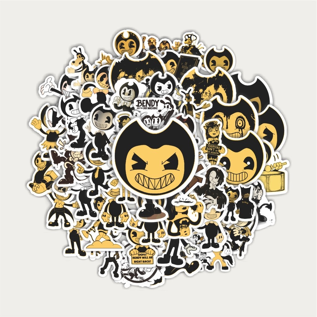 Bendy and the Ink Machine สติ๊กเกอร์การ์ตูนแพ็ค | สติ๊กเกอร์ TUMBLR | สติ๊กเกอร์แล็ปท็อปสําหรับกระเป