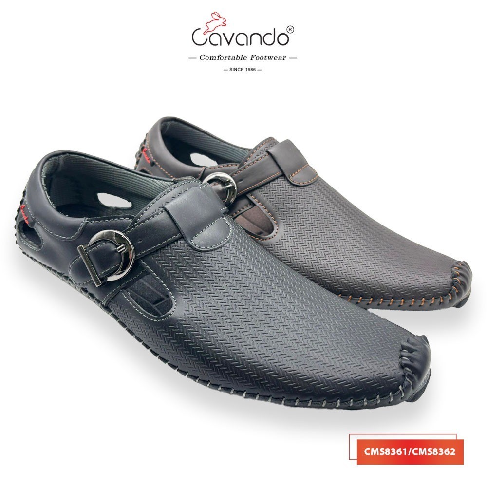 Cavando Men Loafer Shoes CMS8361/CMS8362 สีดํา/น้ําตาล - Kasut Loafer Lelaki Kulit PU