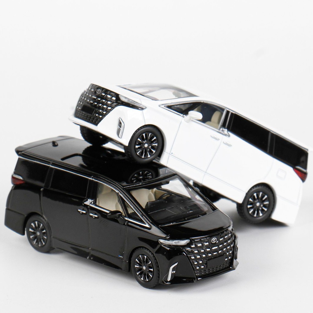 Masdi 1: 64 Toyota Alphard MPV All Alloy Iron Bottom Rubber Car Model Ornament