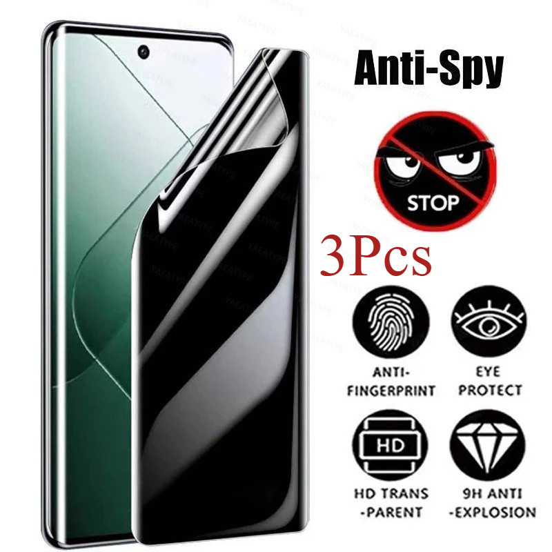 3pcs Clear และความเป็นส่วนตัว Hydrogel ฟิล์มสําหรับ LG กํามะหยี่ Stylo 6 V50S V60 W11 W30 W31 W31 + 