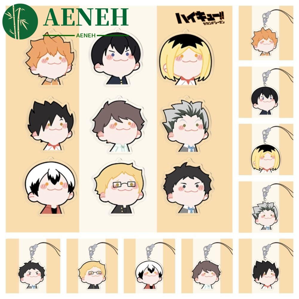 AENEH Haikyuu ตุ๊กตาพวงกุญแจ, Bokuto Kotarou Tobio Kageyama To The Top ตุ๊กตาตุ๊กตา, น่ารักการ์ตูนOi
