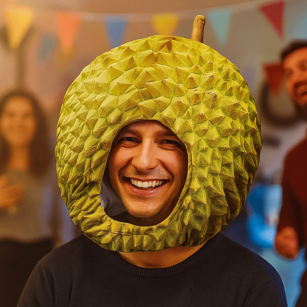 ZENBREW​ หมวกทุเรียนจําลอง, หมวกทุเรียนนุ่มตลก, หมวกตุ๊กตาผ้ากํามะหยี่การ์ตูนที่สะดวกสบายที่ไม่ซ้ํากัน การถ่ายภาพ - รูปที่ 5