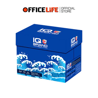 !!จำกัด 5 รีม / บิล !! IQ Brand (ไอคิว) กระดาษถ่ายเอกสาร กระดาษ A4 หนา70 แกรม ห่อสีฟ้า ( 1 รีม / 500 แผ่น )