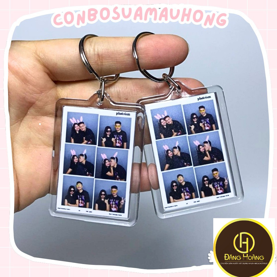 Photobooth Keychain Photo Print on Demand - DH