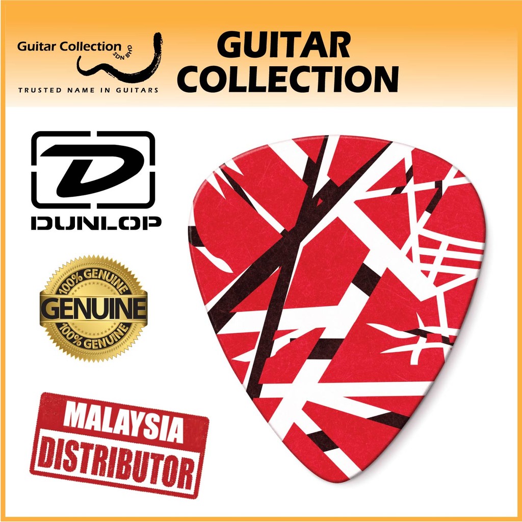 Jim Dunlop EVH102P060 Tortex Frankenstein Eddie Van Halen Guitar Picks 0.60 มม. (6 ชิ้น/แพ็ค)