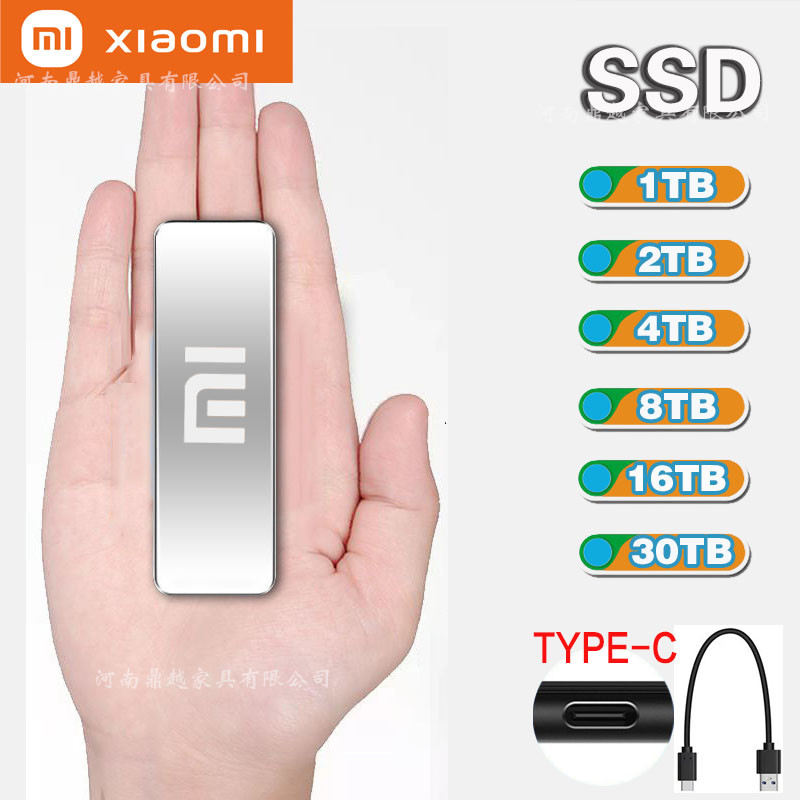 ฮาร์ดไดรฟ์ภายนอก 4TB/8TB/16TB ฮาร์ดไดรฟ์ภายนอก 30TB ไดรฟ์ Solid State แบบพกพา 1TB/2TB ฮาร์ดไดรฟ์ภายนอก