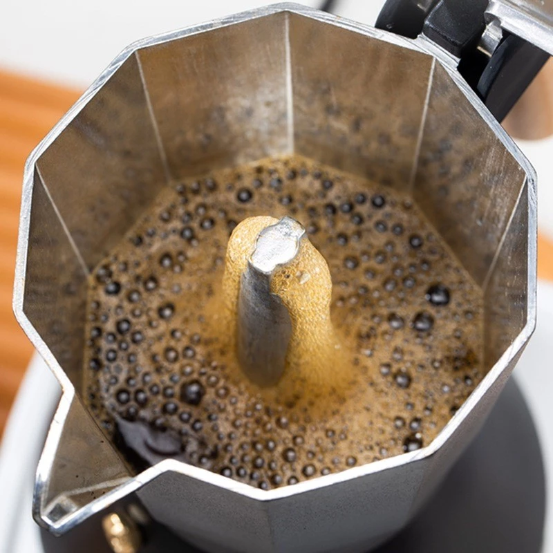 หม้อกาแฟสด โมก้าพ็อท Mokapot ความจุ 150ml 300ml ใช้งานกับเตาไฟฟ้า เตาแก็ส เตาแคมป์ปิ้ง Alechaung coffee thumbnail 6
