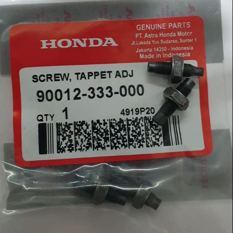 (PACKAGE 10) วาล์ว ADJUSTMENT BOLT / ชุดวาล์ว HONDA GRAND 90012-333-000 (SM)