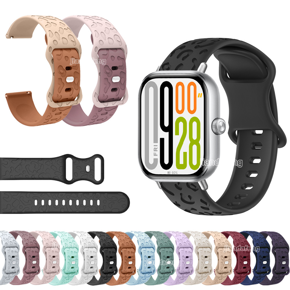 สายรัดซิลิโคนอ่อนนุ่มสายรัดข้อมือกันน้ําสําหรับนาฬิกา Redmi 6 5 4 Mi Band 9pro 8pro