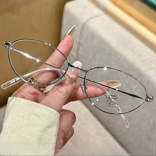 แว่นทรงแมว -25~425° 👓แว่นสายตาสั้น👓 กรอบแฟชั่นป้องกันแสงสีฟ้า สำเร็จรูปสำหรับผู้หญิงผู้ชาย ใส่สบาย 1041