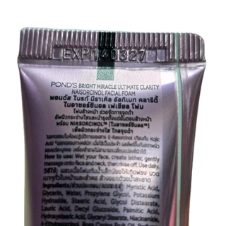 (6หลอด)พอนด์สโฟมล้างหน้า20บาท 15กรัม แพ็ค6หลอด