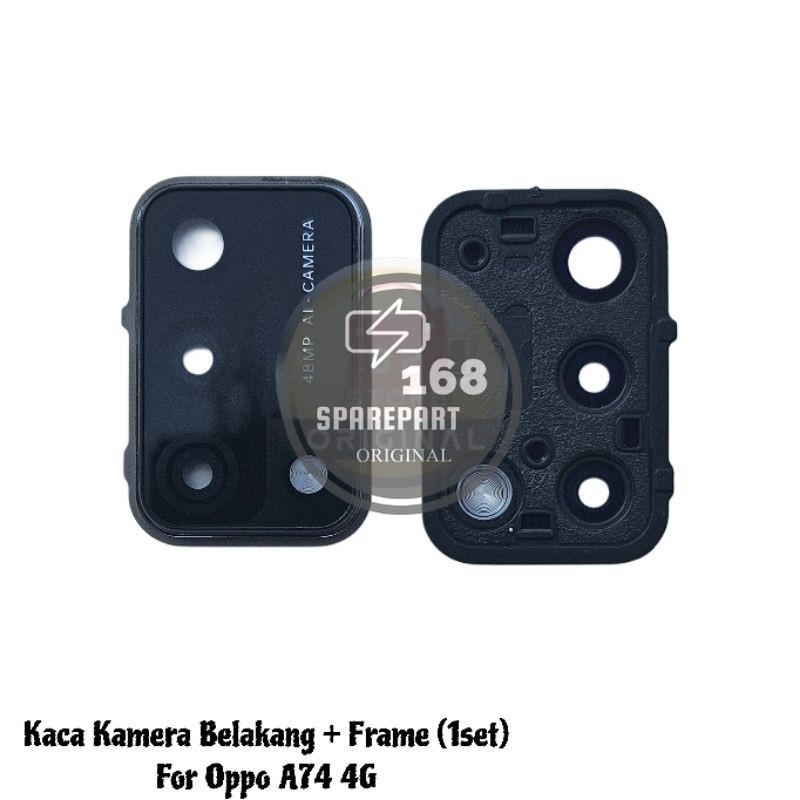 กระจกกล้องหลัง / เลนส์กล้อง + กรอบ OPP0 A74 4G