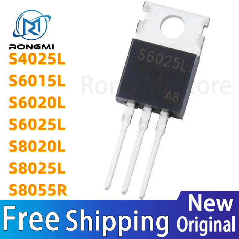 1-5PCS S6015L S6020L S6025L S4025L S8025L S8020L S8055R TO-220 Field-effect ทรานซิสเตอร์