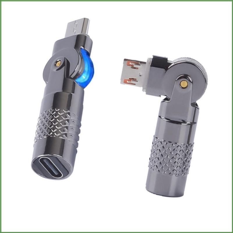 BON อะแดปเตอร์มุมขวา Type C เป็น USB 90 องศาสําหรับการถ่ายโอนข้อมูลการชาร์จอย่างรวดเร็ว 60W