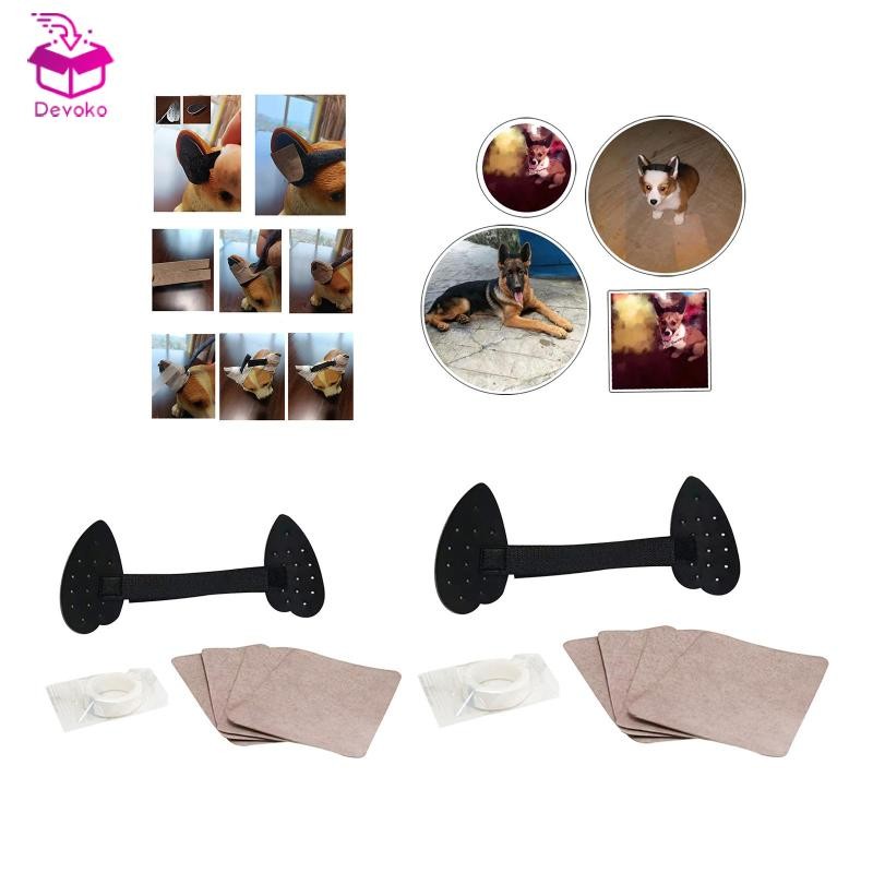 [chiwanji2mf] Dog Ears Stand Up Support Ear Sticker Assist Erected Dog Ears Posting Kit for Home