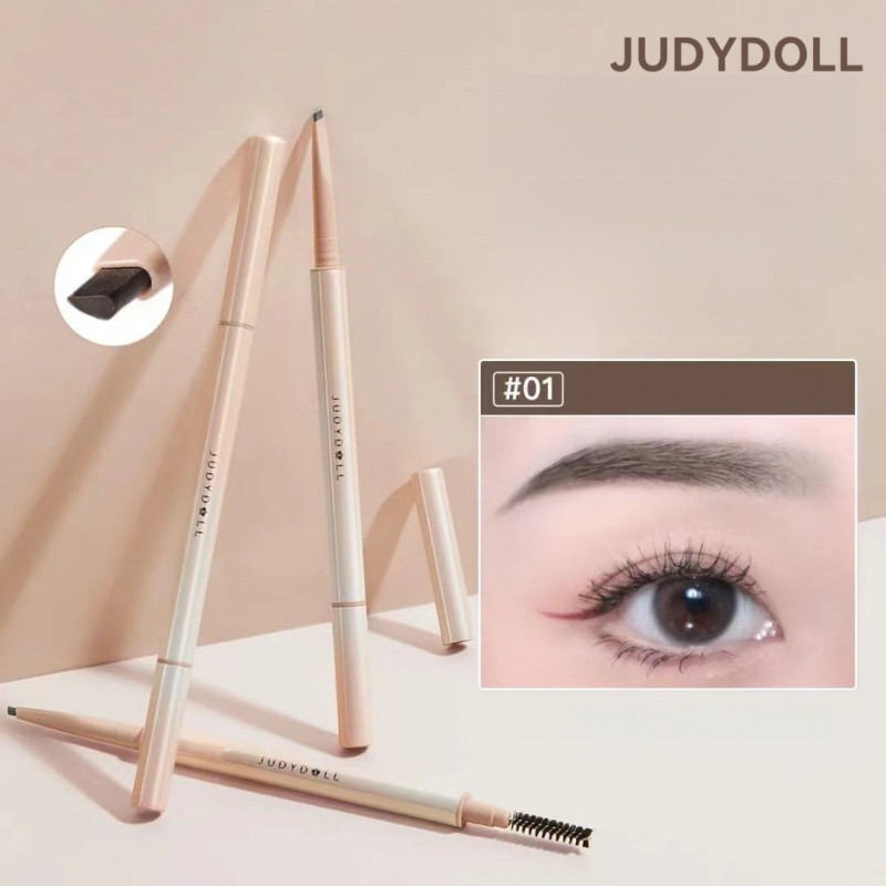 JUDYDOLL ดินสอเขียนคิ้ว หมุนอัตโนมัติ ไม่ซีดจางง่าย ดินสอเขียนคิ้วติดทนนาน