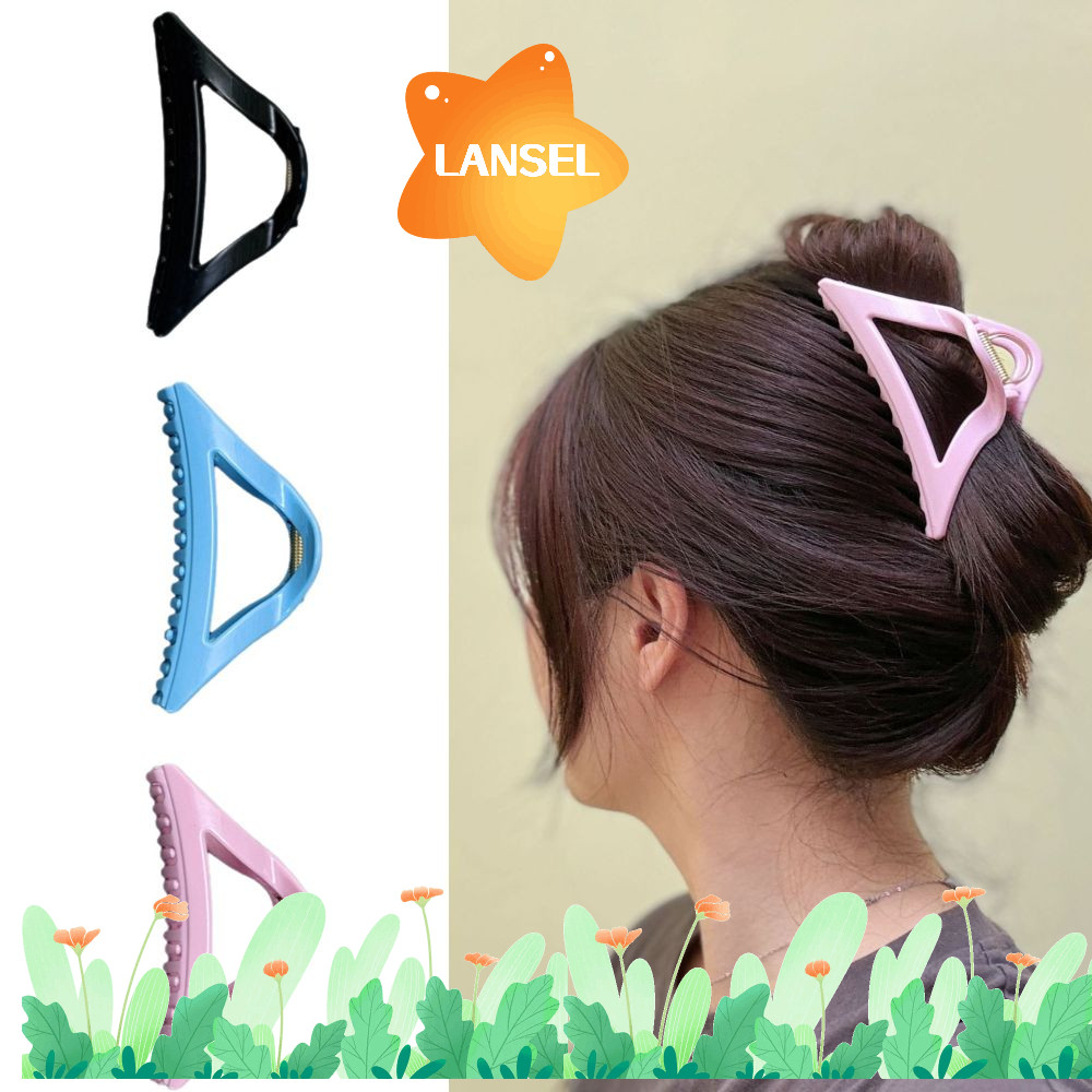 LANSEL Cozy Clip กรงเล็บผมด้ามจับขนาดใหญ่ จากพลาสติกยืดหยุ่น ออกแบบมาเพื่อกันลื่นและน้ำหนักเบา ใช้งา