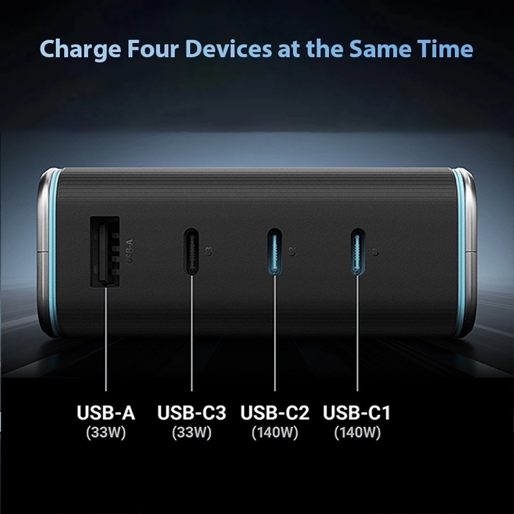 ZMI CUKTECH AD1404U 140W Fast Charger NO.15 GaN 140W Super Energy Fast Charger