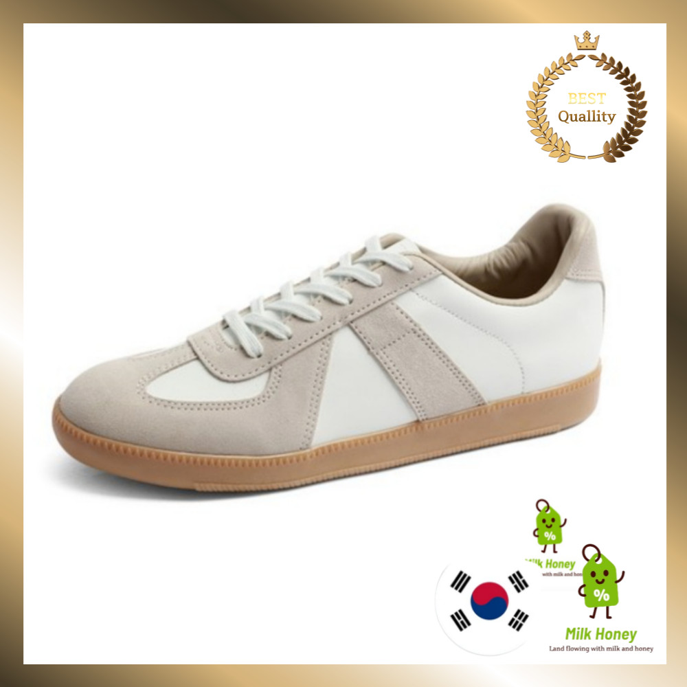 Paperplanes Unisex ของแท้หนัง SHOEMANG รองเท้าผ้าใบกองทัพเยอรมัน PP1512