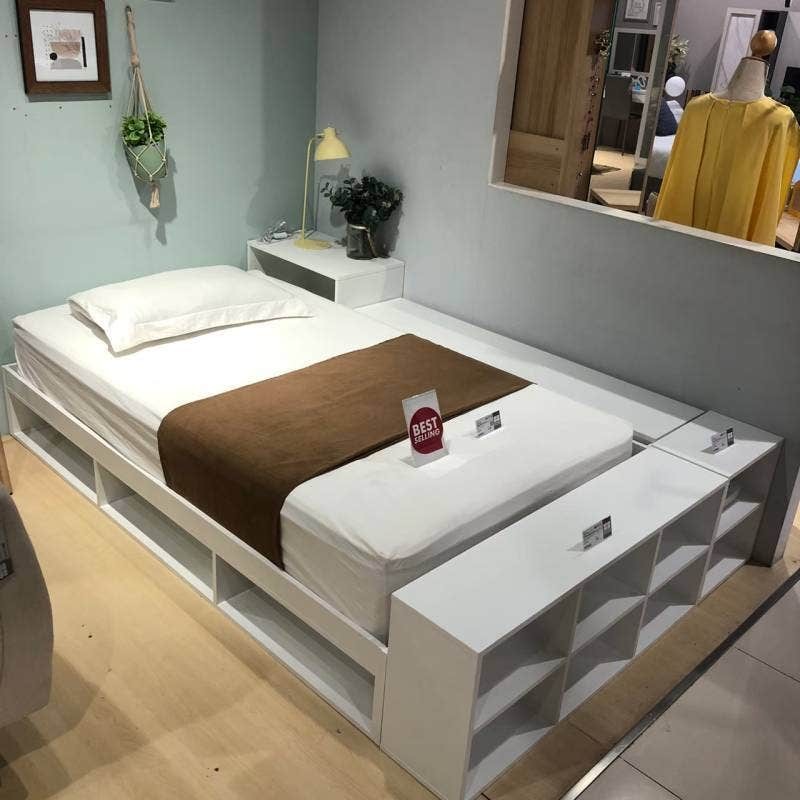 Koncept Furniture เตียง 5 ฟุต KC-PLAY รุ่น FANTASY-B สีขาว (156x203x28.5 ซม.)  แบรนด์ KONCEPT FURNITURE - รูปที่ 2