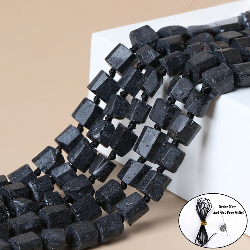 ทัวร์มาลีนสีดำและHowlite สำหรับทำสร้อยข้อมือและสร้อยคอยกคร่าว DIY เครื่องประดับ