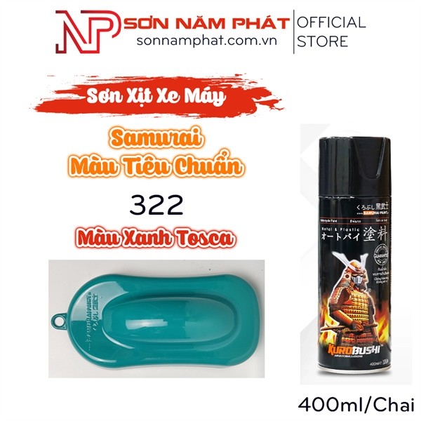 Sơn Samurai 26/322 Màu Xanh Tosca - Màu Tiêu Chuẩn 322