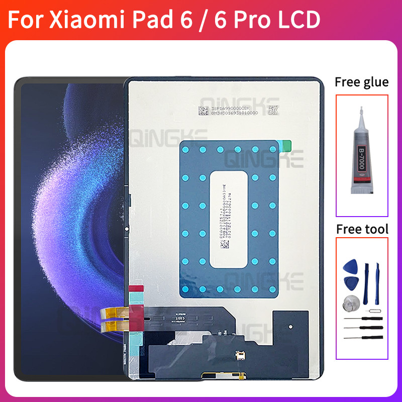 สําหรับ Xiaomi Pad 6 6 Pro LCD 11 นิ้วใหม่ 23046RP50C จอแสดงผล Touch Screen Digitizer Assembly Repair เปลี่ยน 23043RP34C 23043RP34G