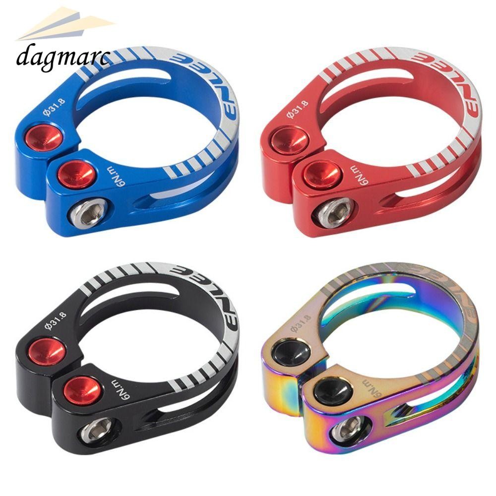 DAGMARC จักรยาน Seat Clamp, 31.8 34.9 มม.อลูมิเนียมจักรยาน Seatpost Clamp, สีดําสีแดงสีฟ้า Multicolo