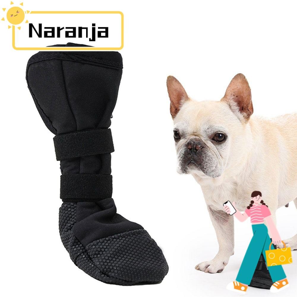 NARANJA ตัวป้องกันอุ้งเท้าสุนัข, การกู้คืนบาดแผล, บูตป้องกันสุนัขกันน้ํา, โพสต์ผ่าตัด Anti-lick Dogs Shoe