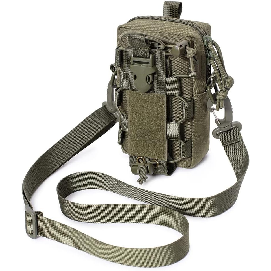 กระเป๋าคาดเอว EDC Molle กันน้ำ มีที่ใส่ขวดน้ำและวางโทรศัพท์ ใช้สำหรับการตั้งแคมป์และเดินป่า
