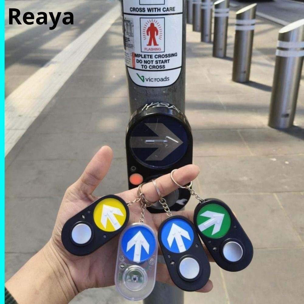 REAYA Sidewalk Traffic Light Button Keychain, Gift Accessory Sound Keychain, Funny Australian Commem