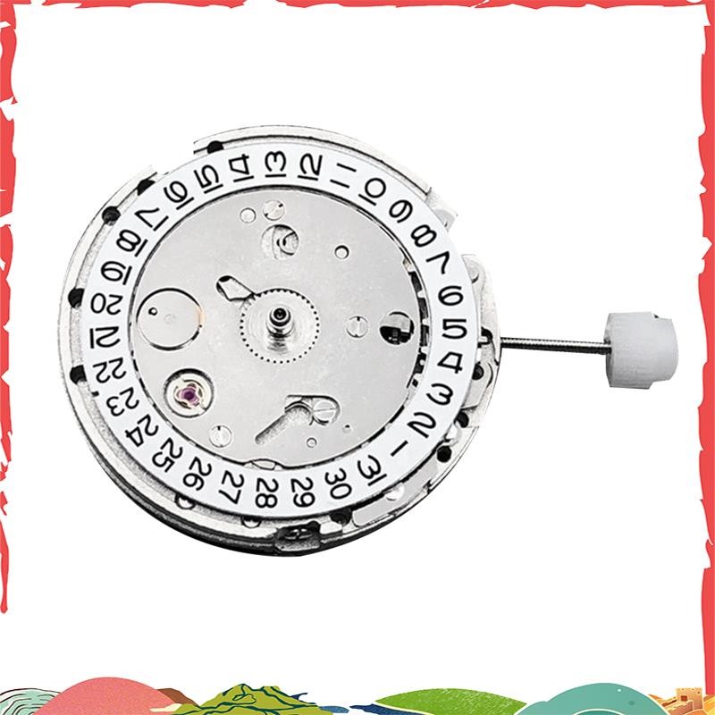 DG2813 Movement นาฬิกาปฏิทินสีขาววันที่ทดแทน Miyota 8215 821A Movement