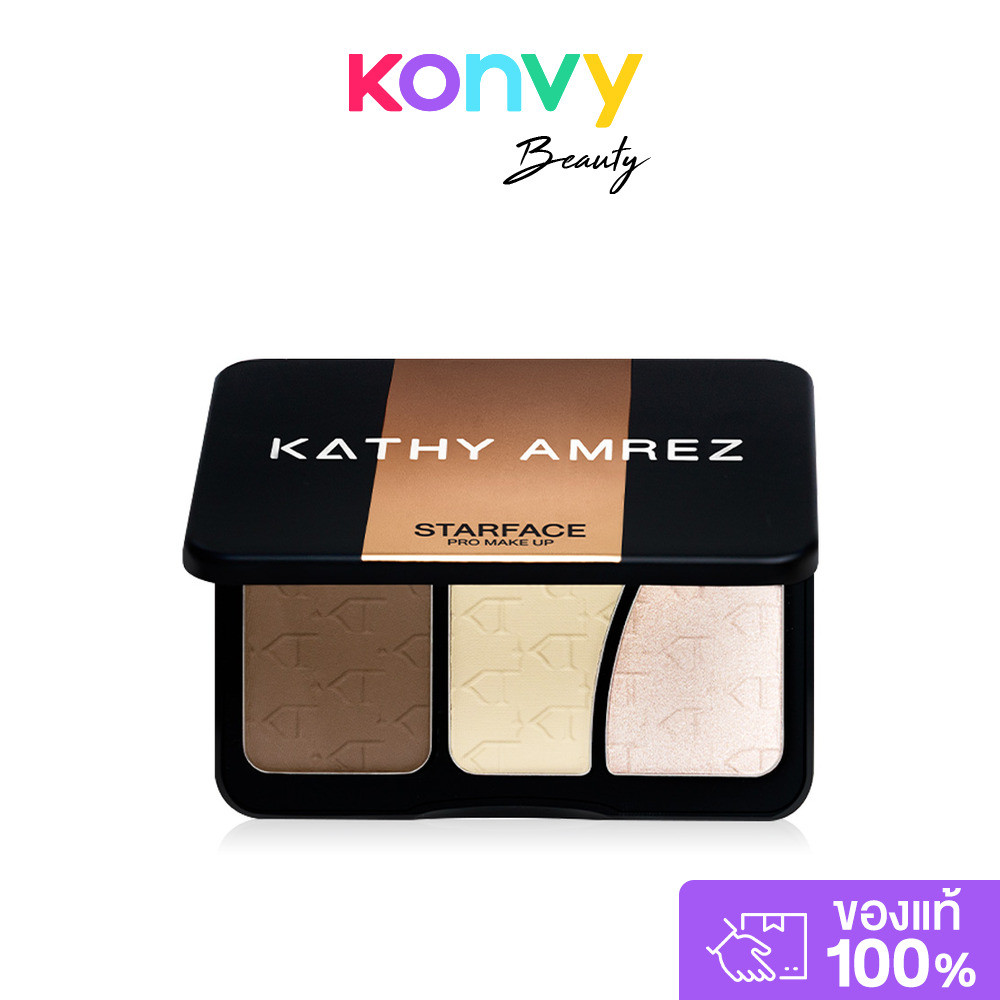 KATHY AMREZ Starface Pro Makeup 9.3g พาเลทไฮไลท์และคอนทัวร์.