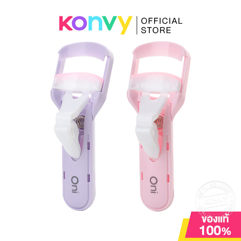 Oni Press Eyelash Curler โอนิ ที่ดัดขนตา พกพาสะดวก (Purple/Pink)