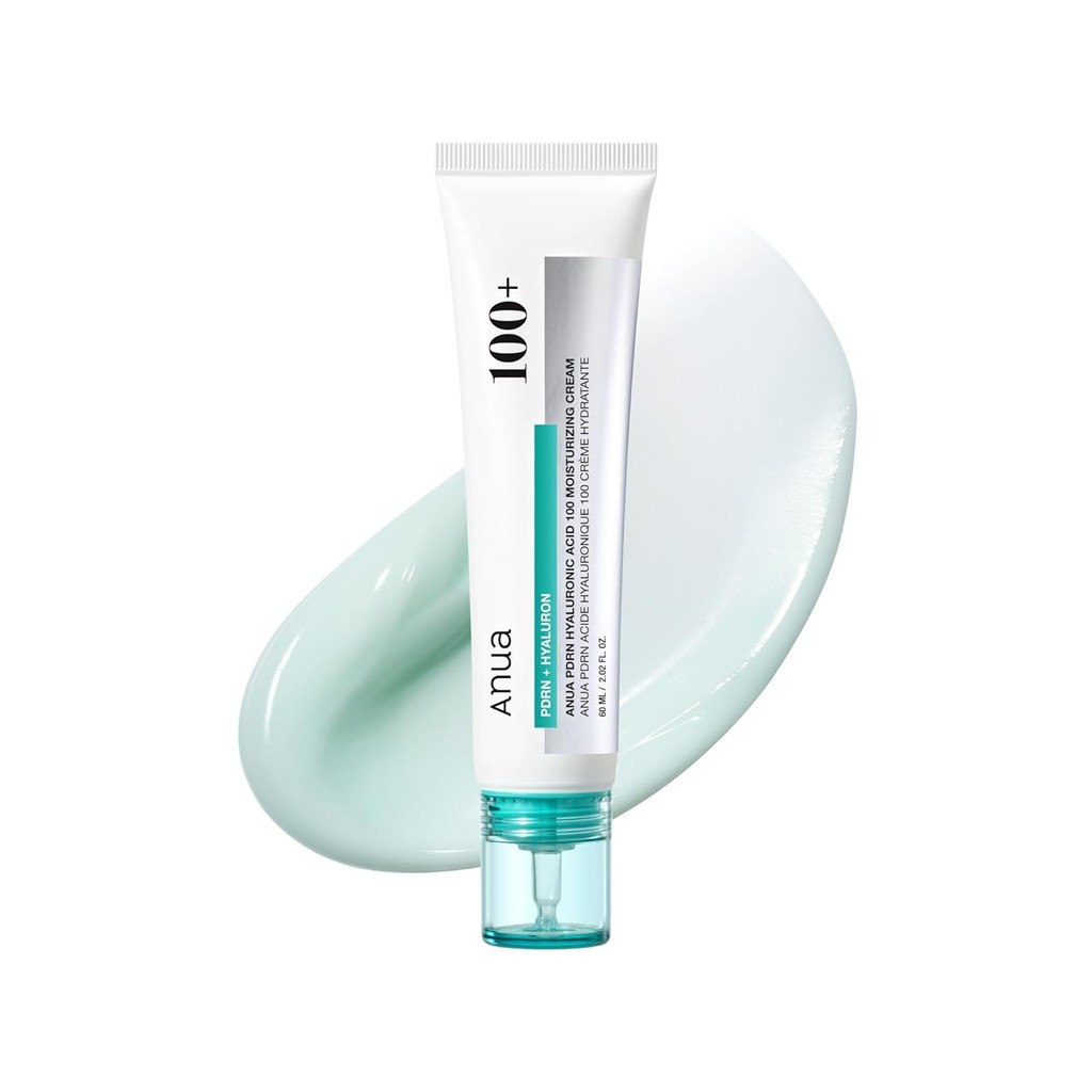 ANUA PDRN Hyaluronic Acid 100 Moisturizing Cream, มอยเจอร์ไรเซอร์ให้ความชุ่มชื้นเนื้อบางเบาพร้อมปลาแ