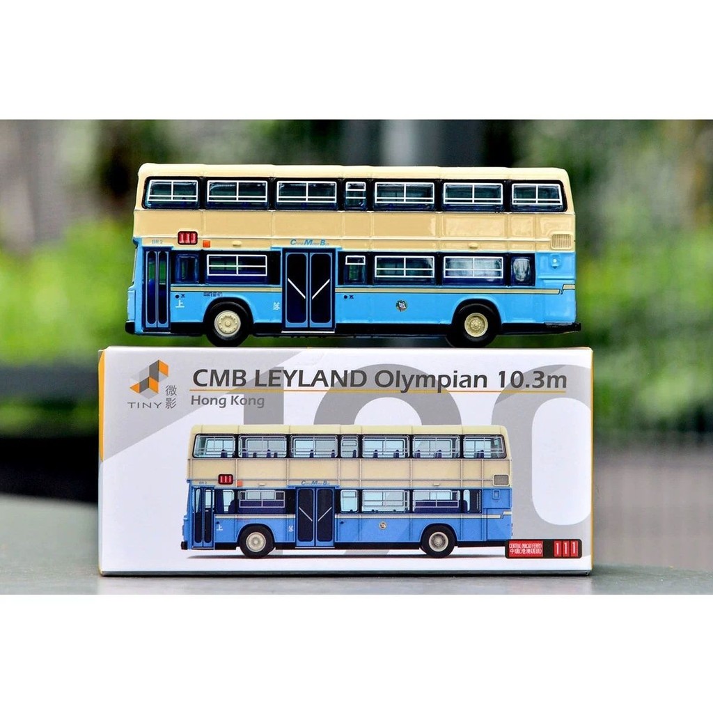 Tiny Micro Shadow Barry Lan Olympia 10.3m (111) โมเดลรถบัส Double-Decker ฮ่องกง