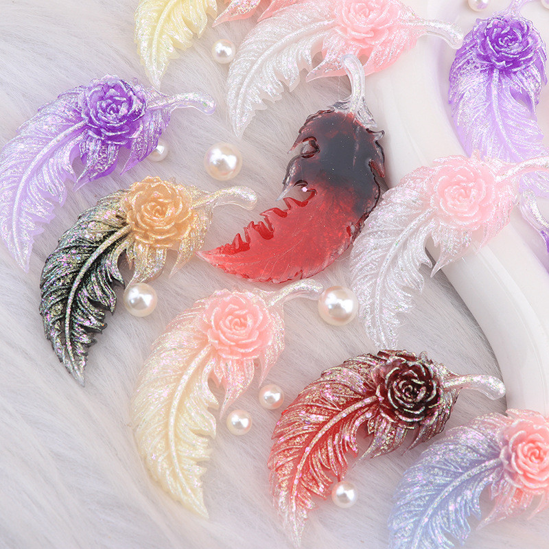 ชุดเครื่องประดับเรซิ่นดอกไม้ไฟฟลูออเรสเซ็นต์ 7 ชิ้นสำหรับงาน DIY (Z-2)
