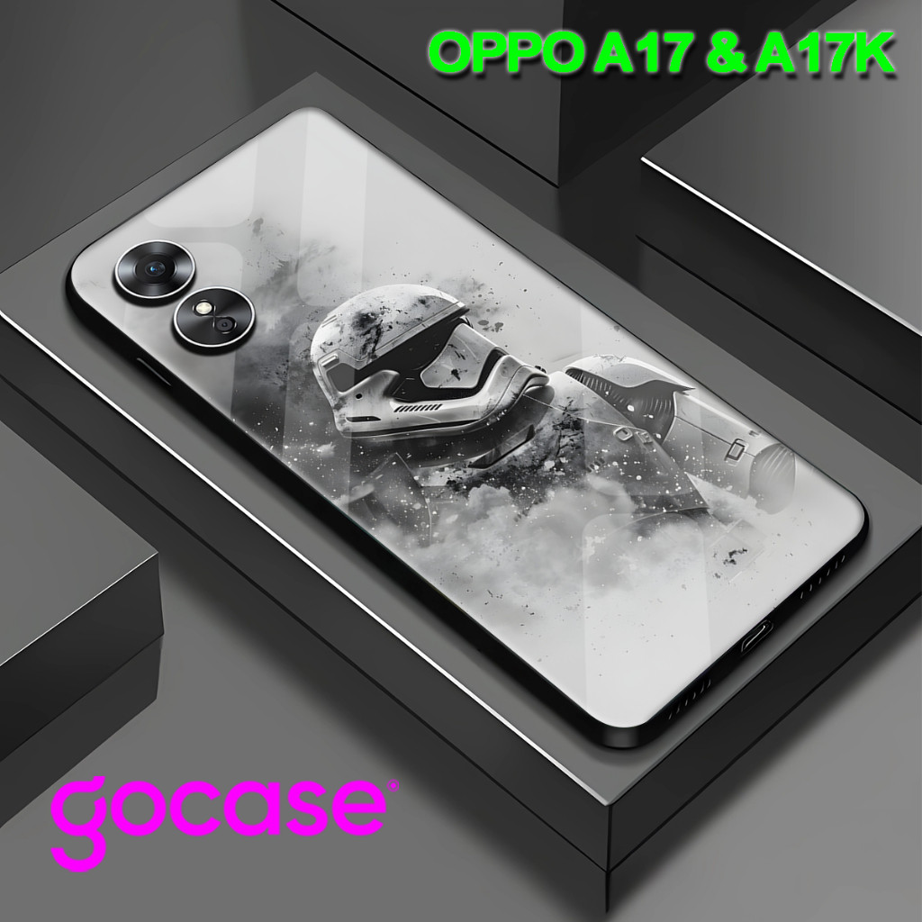 HP (KL 2) GLOSSY สําหรับ OPPO A17 l OPPO A17K l อะนิเมะ motif กรณี l บทคัดย่อ l น่ารัก l Gamers l RO