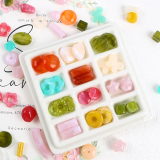 ลูกปัดอะคริลิกคละสี 20 กรัม สําหรับทําเครื่องประดับ DIY อุปกรณ์เย็บเสื้อผ้า สร้อยข้อมือ สร้อยคอ