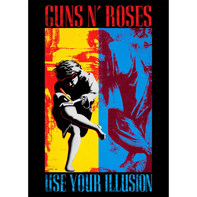Gun N Rose ตกแต่งโปสเตอร์บาร์ตกแต่งบ้านโปสเตอร์ A3 คริสต์มาสของขวัญผู้ใหญ่ของขวัญปีใหม่