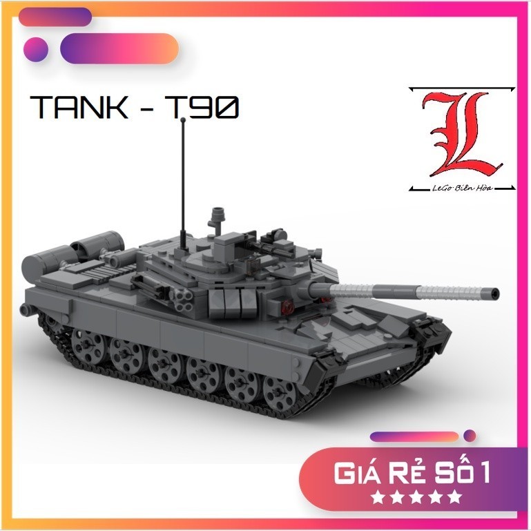 ของเล่นประกอบ Army Moc Tank T90