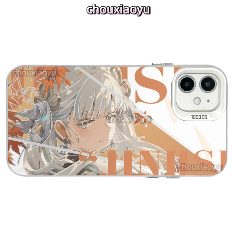 เหมาะสําหรับ Redmi note 14 13 12 5G Xiaomi Poco X6 Pro X5 F6 F5 F4 F3 เคสโทรศัพท์ Wuthering Waves‌ Jinhsi อะนิเมะ Frosted สีสันเงิน