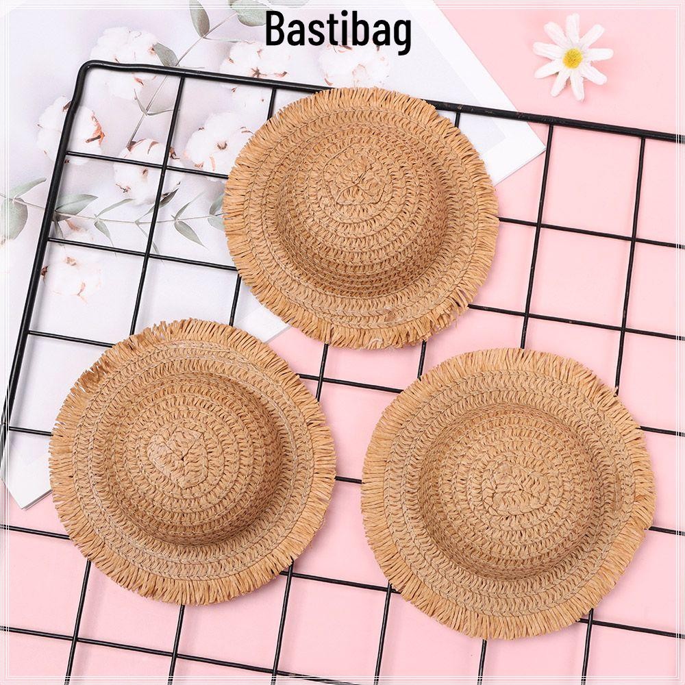BASTILIBAG หมวกฟางสําหรับ 1/81/61/41/3 ตุ๊กตา 5 ขนาด Mini ตุ๊กตา House เครื่องประดับ