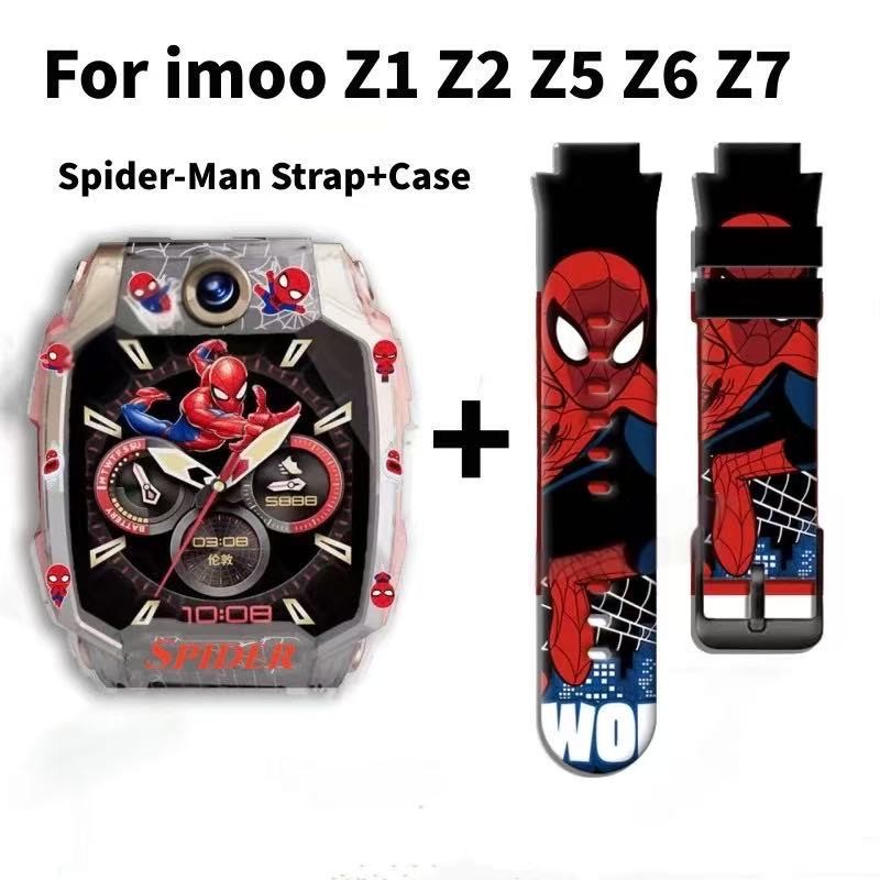 Spiderman for Imoo Z1 Z2 Z6 Z7 X10 Imoo Z7 In the case of Imoo Z7, นาฬิกา Imoo Z1, สาย Imoo Z6, สายซ