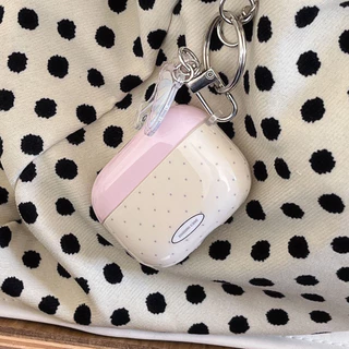 สไตล์เรียบง่ายสาวซิลิโคนสําหรับ AirPods1 2 สําหรับ AirPods 3 สําหรับ AirPods Pro หูฟังอุปกรณ์เสริมน่ารักสีชมพูร่มสุนัขจี้