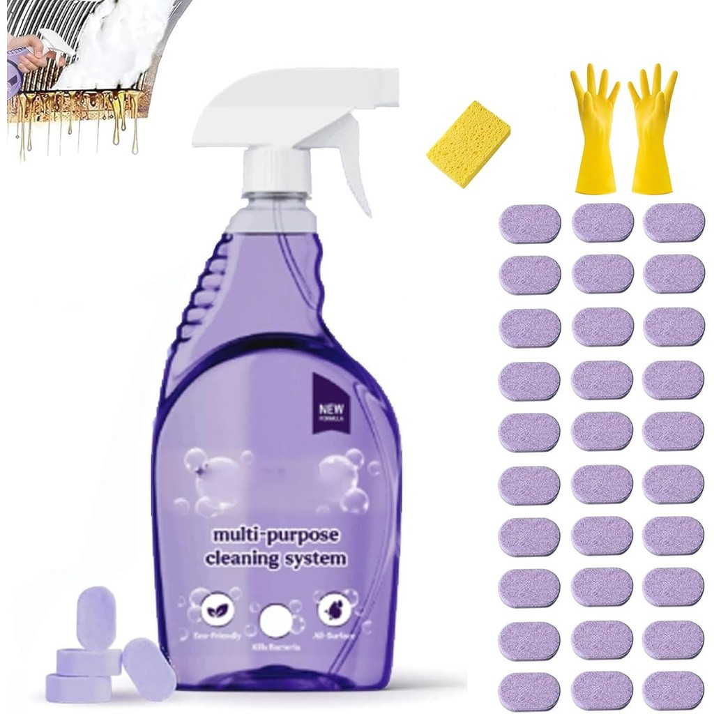 Dr Clean Spray für Backöfen, Allzweck-Reinigungsspray zur sofortigen Fleckenentfernung, Dr. Clean Ta