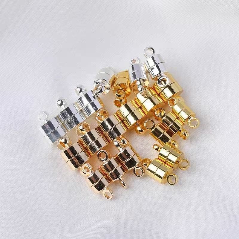 925 เงินสเตอร์ลิงสร้อยคอ Cuff แม่เหล็กดูด 925 เงินสร้อยคอสร้อยคอหัวเข็มขัด Universal W19O